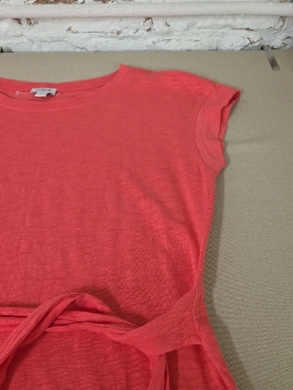 J. Crew Coral Cotton Dress Size MED